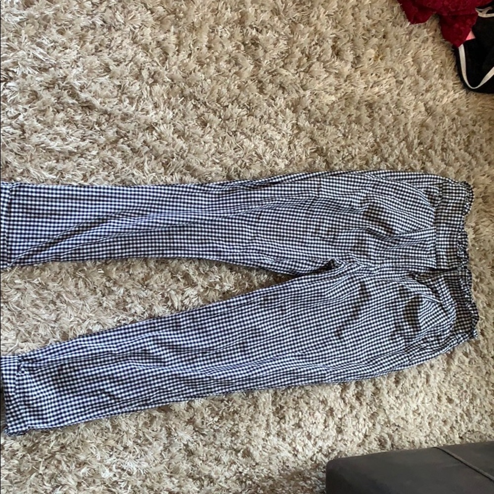 Forever 21 cuffed checkered pants
